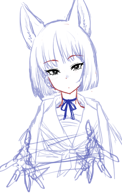 🐈‍⬛ラフが溜まっていくよ。 