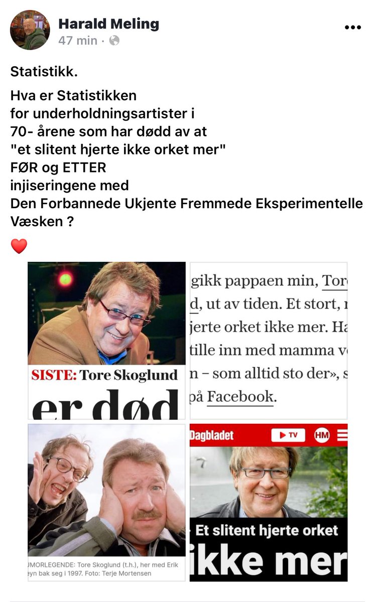 Ting som norske antivaksere sier tweet media