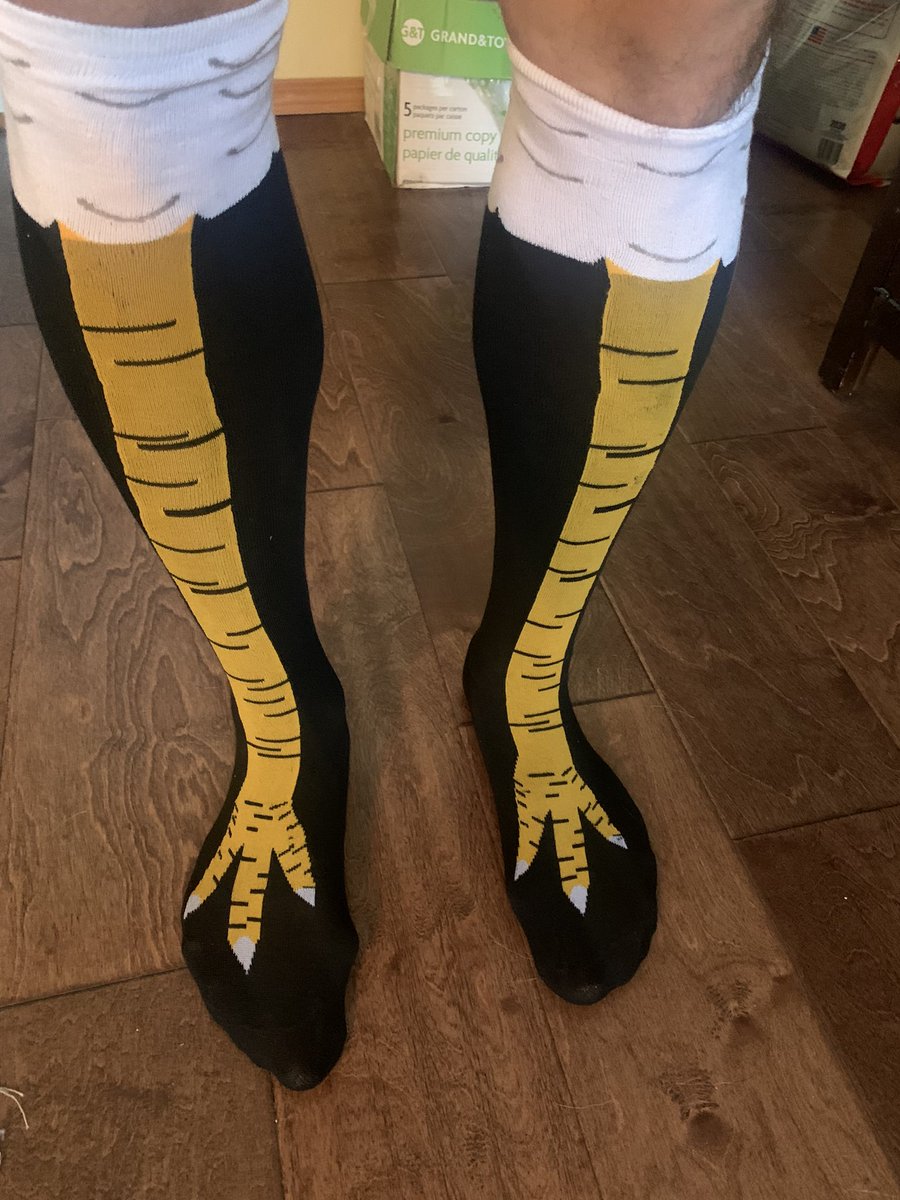 I asked for socks at  Christmas, oh yeah, I got socks, lots of them!  These are my fav so far🤗 #ChickenRun