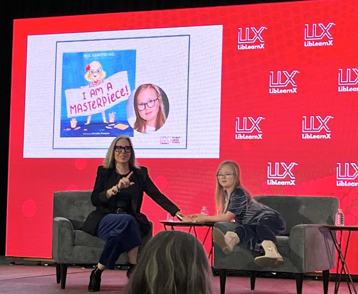 ALALibrary's tweet image. “It is nothing to fear. It is actually a really beautiful thing.” Actress, artist, and author of “I Am a Masterpiece” Mia Armstrong on living with Down syndrome, at #LibLearnX24