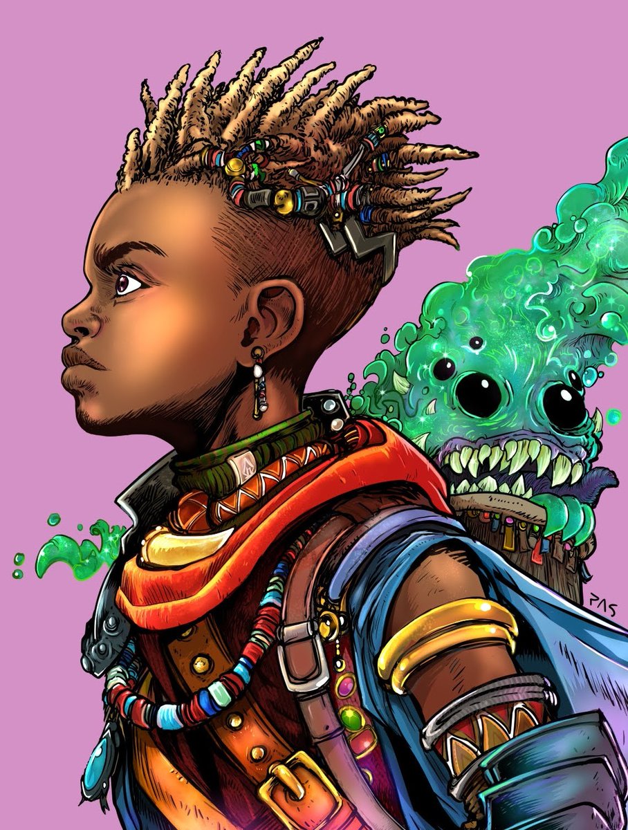 patricio_soler's tweet photo. I draw #mtg profiles every day until I don't. Day 75: Pir and Toothy. #battlebondexplusalpha https://t.co/t1ZcqCiG9z
