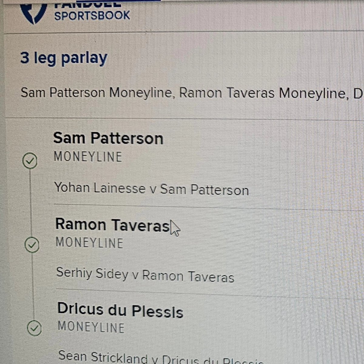 fightinguru's tweet photo. Per$100 made 1k 3 underdogs in 1 parlay, cashes in for us. 9.8x your money back here alone, same day return in your investment. Be sure sign up before next week's event! #mmaparlayking #fightinguru #ufc #UFC297 #ufcfightnight #UFC300 #parlays #MMATwitter #mmax #underdog https://t.co/wyltjtTiJc