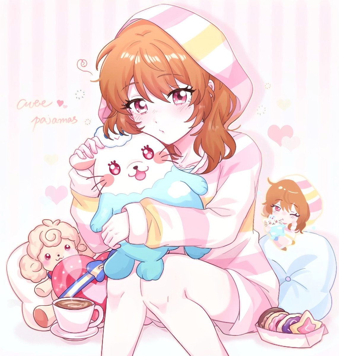 bidian327's tweet photo. Cute Pajamas🎀
#aikatsu
#アイカツ 
#大空あかり https://t.co/vEKL9Q2cE1