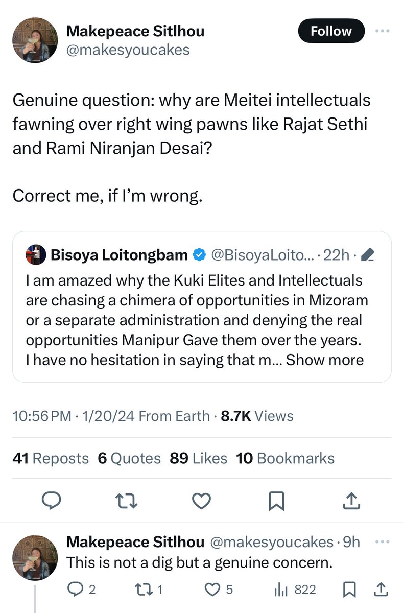 You can thank yourself and your group of organized Kuki-Zo engineers of this violence who started on day 1 with news report of “Christians” getting persecuted in India. Think about this if you in fact have a brain.  <a href="/makesyoucakes/">Makepeace Sitlhou</a>