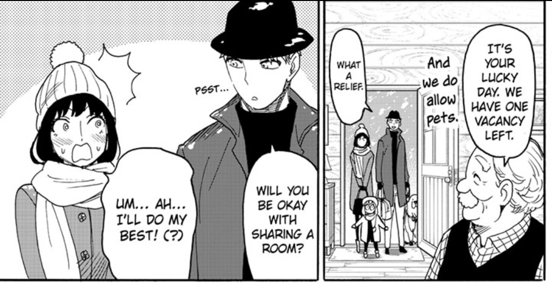 spunglyy's tweet image. TATSUYA ENDO TEASED US SO HARD 😭😭😭

#SPYxFamily #Chapter94