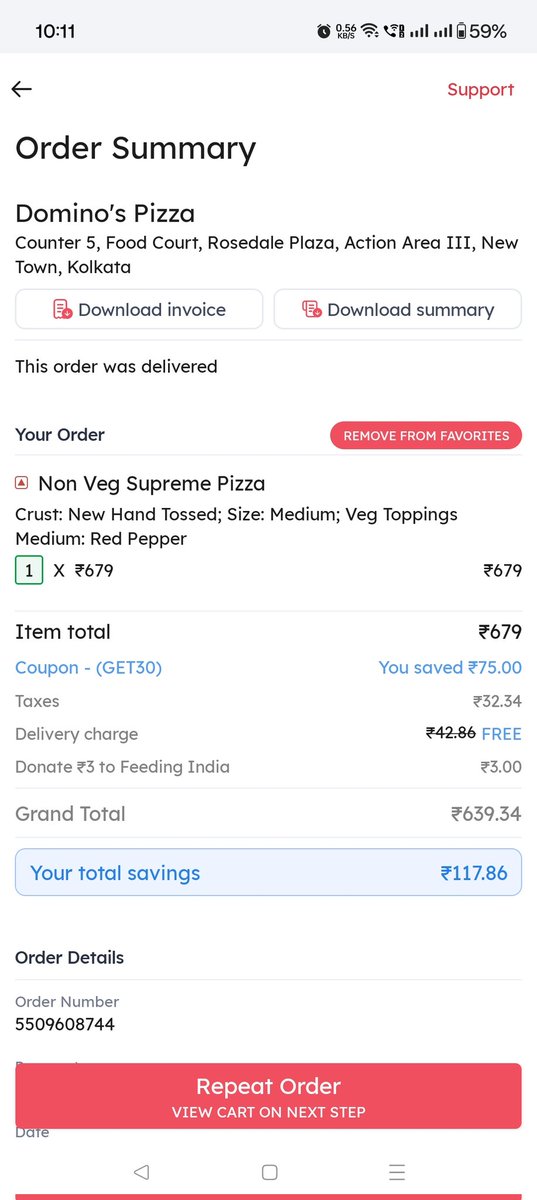LuckyTweeets's tweet photo. @dominos @zomato @zomatocare Can you guys help me figure out red paprika topping on this pizza please? https://t.co/hfO3O9fTLC