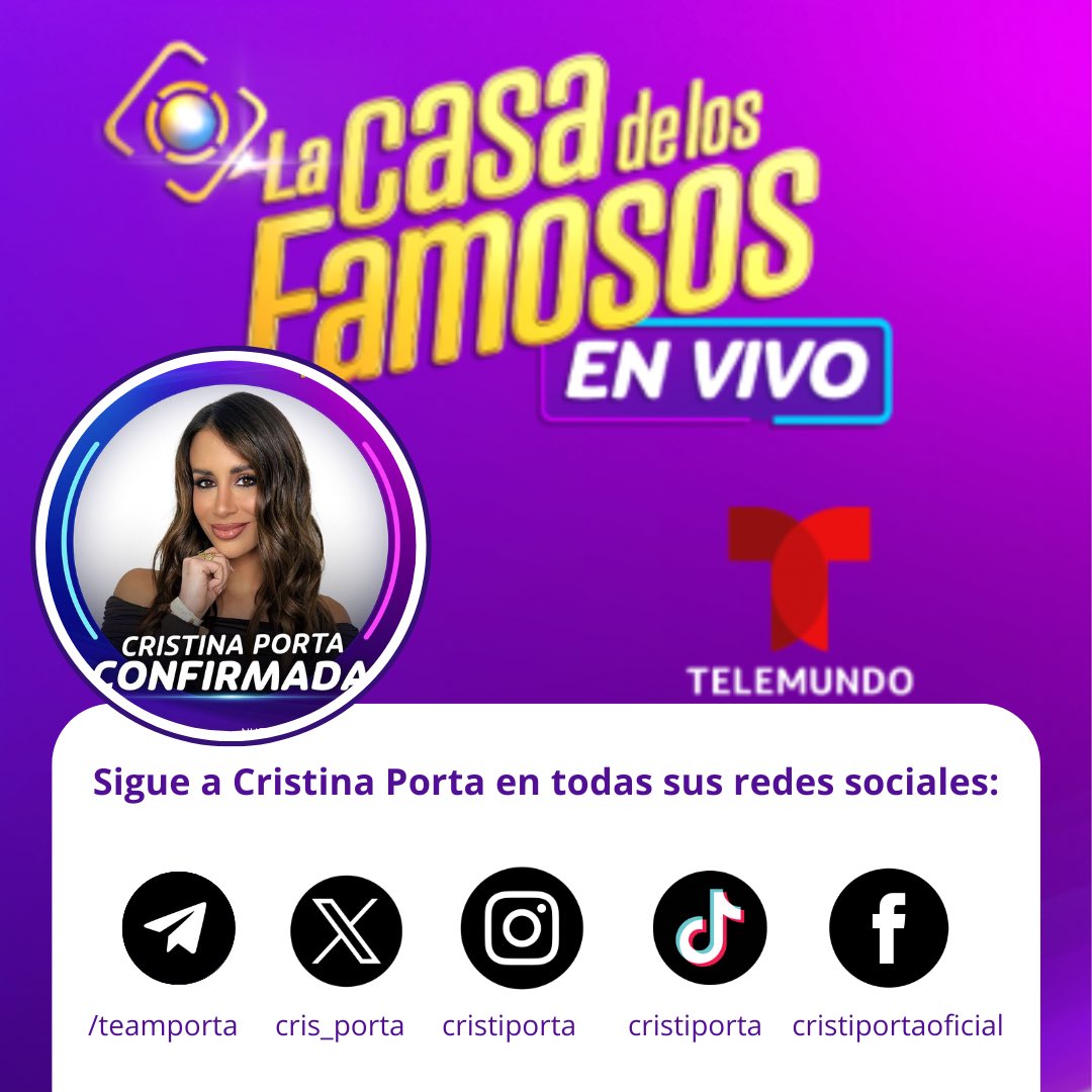 pinkyskyfeed's tweet photo. Aquí están todas las redes sociales de Cristina Porta donde esperamos ver MUCHO CONTENIDO los próximos meses.✨
Podéis seguirla y compartir. 🫶🏼
#TeamPorta #LCDLF4 https://t.co/ghj626CeKy