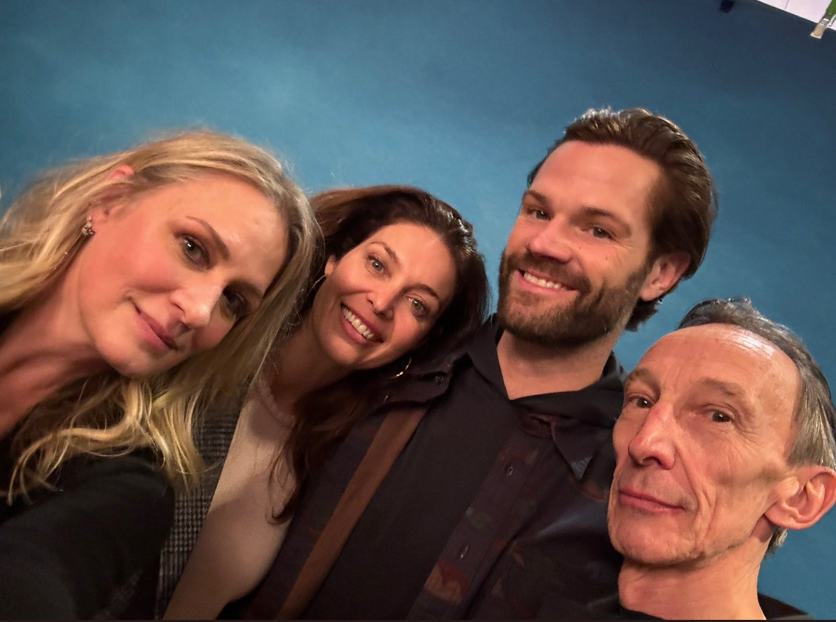 My good looking family. (Grumpy but proud uncle on the right.) ⁦@SamSmithTweets⁩ ⁦@AlainaHuffman⁩ ⁦@jarpad⁩ ⁦@ABQComCon⁩