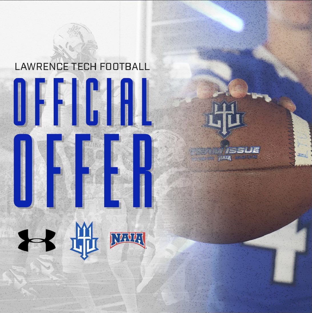 Greatly blessed to receive a scholarship offer from Lawerence Tech University!!🔵⚪️@CoachMerchLTU @Alex_OBrien16 @TheD_Zone @MIexposure