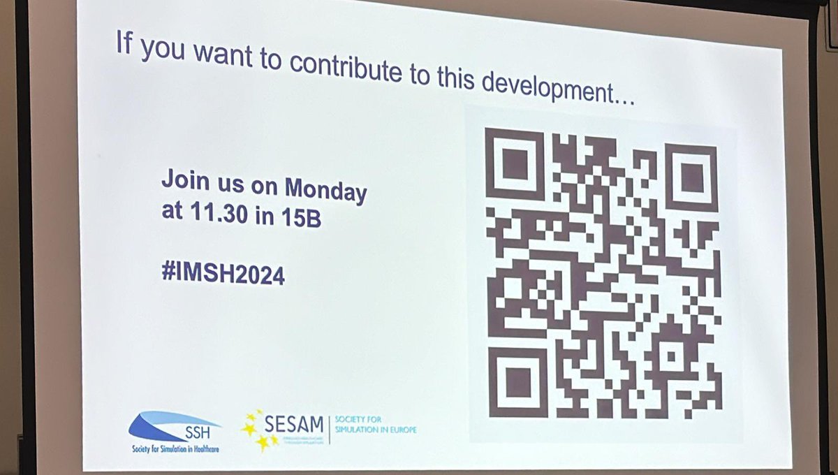 @SESAMSimulation @SSHorg @ASPiHUK @ASPE_Tweets @ASSH_simaust @crisdiaznav @franciscomatos @gabereedy share amongst your colleague around the world! #imsh2024