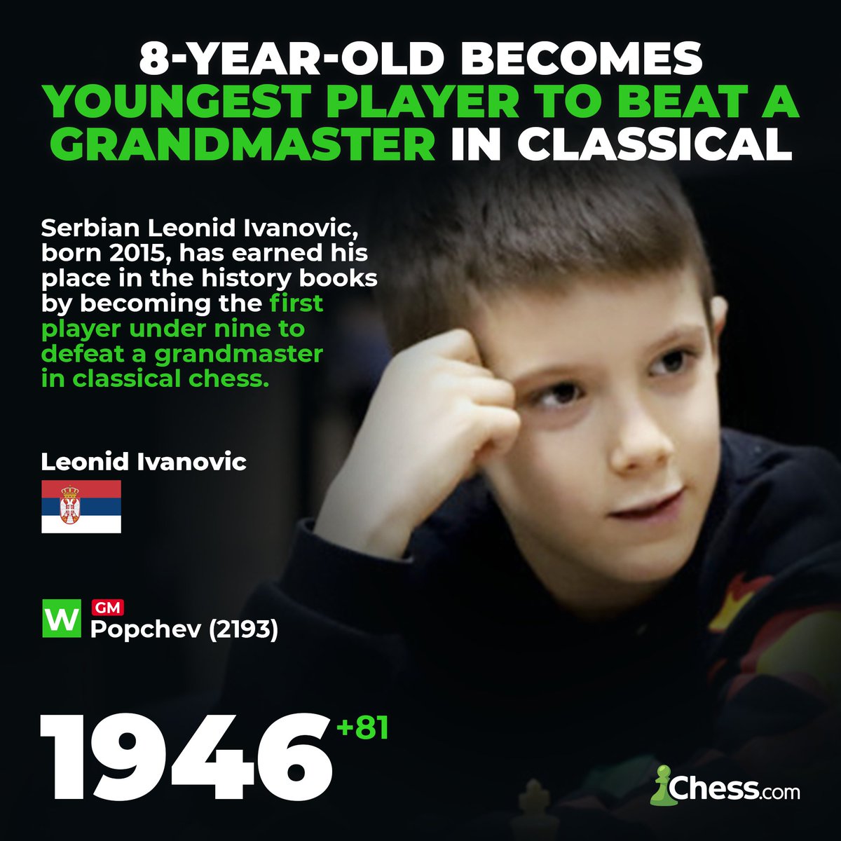 imagine beating a GM at 8 years old 🤯