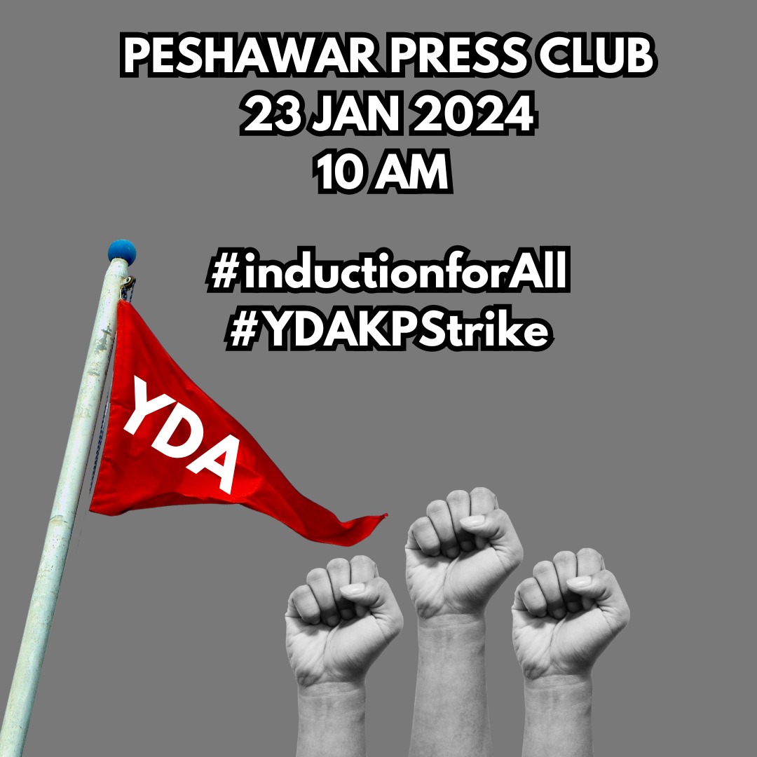 Cardio_Hafeez's tweet image. Get Ready for massive strike outside Peshawar Press club for left overs Doctors from induction under leadership of YDA Kp.
Timing &amp;amp; Venue: 9 AM Tuesday Peshawar Press club 
ڈاکٹرز اپنے حق لینے کیلئے پریس کلب کے سامنے آحتجاج کریں گے۔
#inductionforall
#LongLiveYDA 🚩