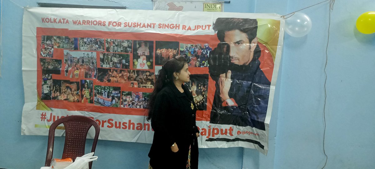 Today we Kolkata Warriors spent the whole day with little angels of Roypur Girl's High School ... Sushant loved and worked for students in different ways so we follow his legesy and went there nd will servd lunch, cutting the cake ..they performed 2 Such a big day Sushant Day ♥️