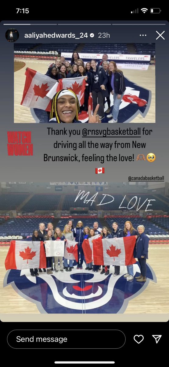 So excited to be going back to UCONN to cheer on <a href="/AaliyahEdwards_/">Aaliyah Edwards</a> against Norte Dame! #madlove