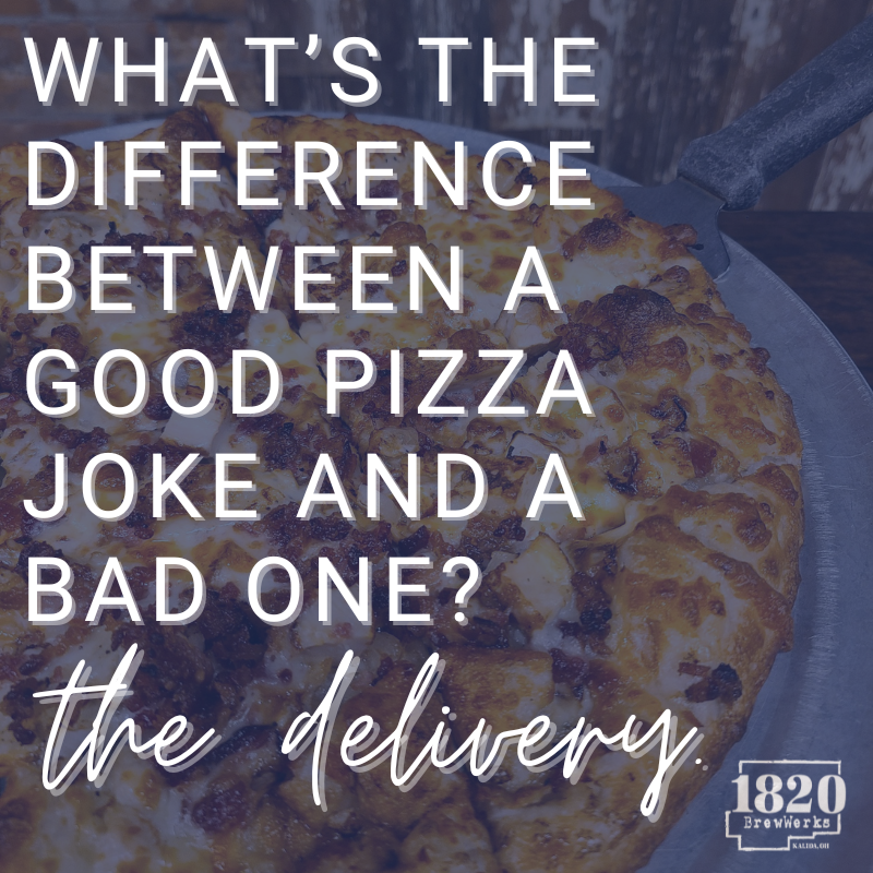 Our delivery is always on-point. 😉

#localbrewery #OhioCraftBeer #OhioBeer #DrinkBeerMadeHere #1820brewwerks #eatlocal