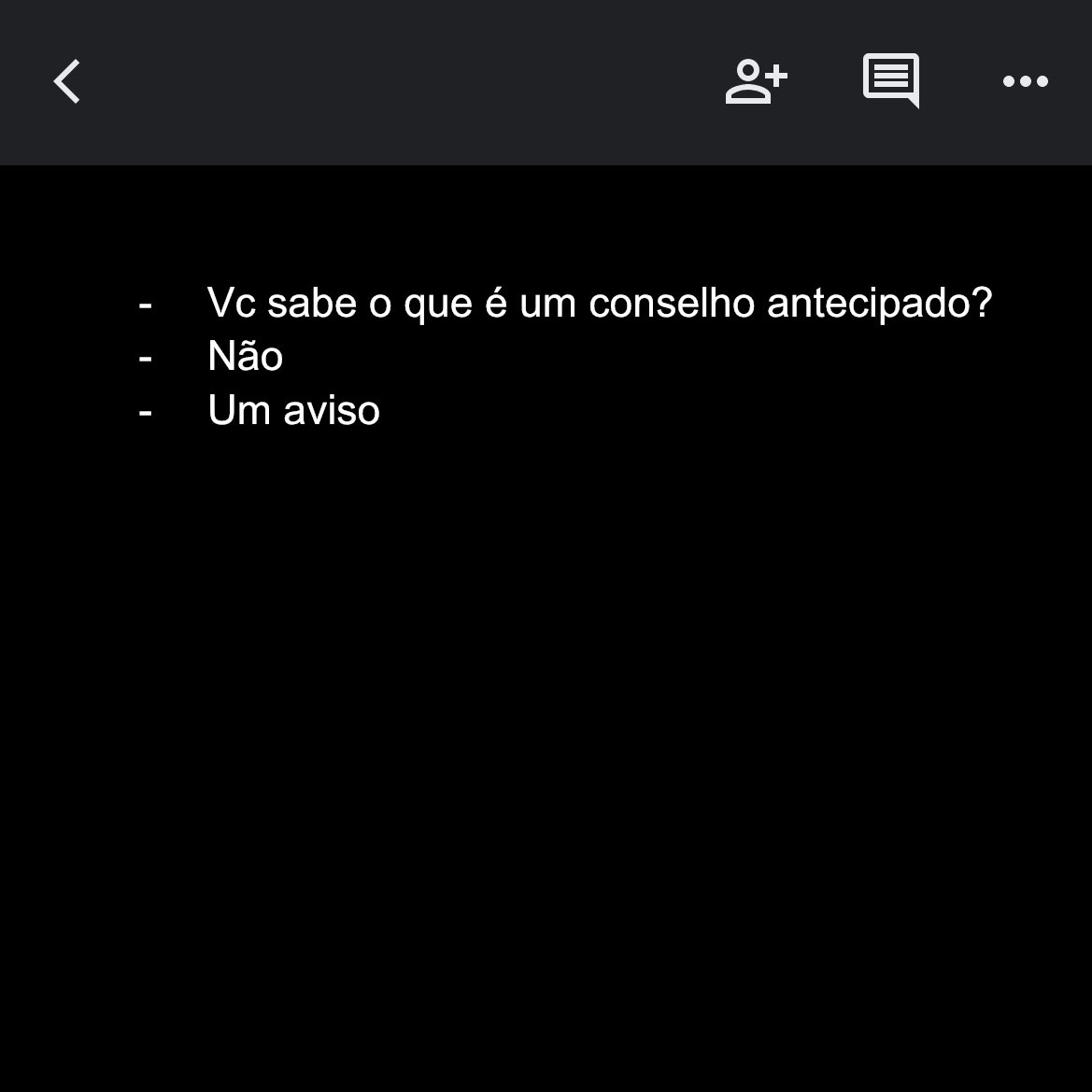 _anaeulalia's tweet photo. Hoje eu sonhei com uma piada TÃO ENGRAÇADA que acordei no meio do sono pra anotar ela
Ai eu fui olhar e era assim: https://t.co/Oe8KDqYemA