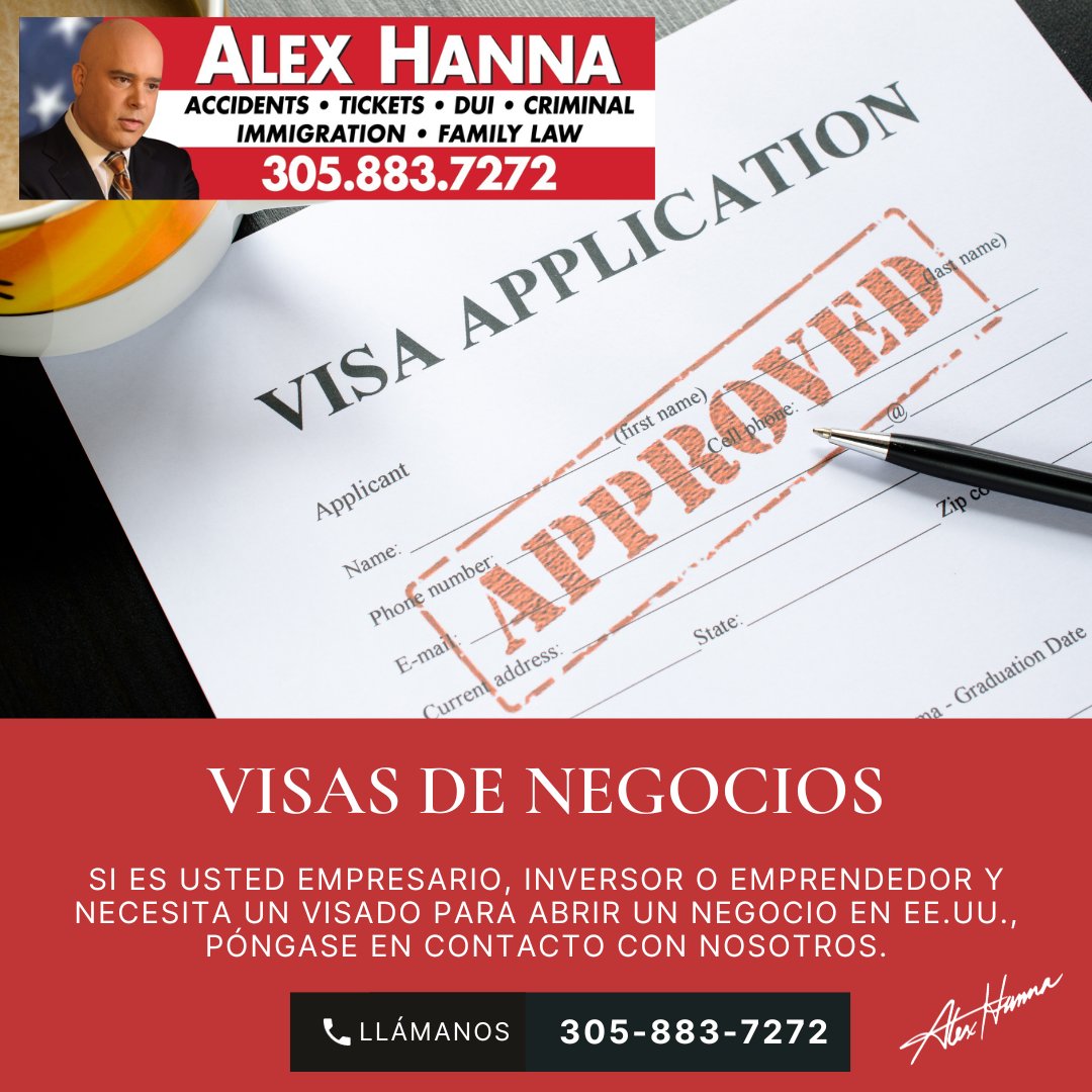 #AlexHannaMiami #AlexHannaLaw #AlexHanna  #FREEConsultation #ConsultaGRATIS   #MiamiFREEConsultation #MiamiLaw #Miami  #Visadenegocios #BusinessVisa