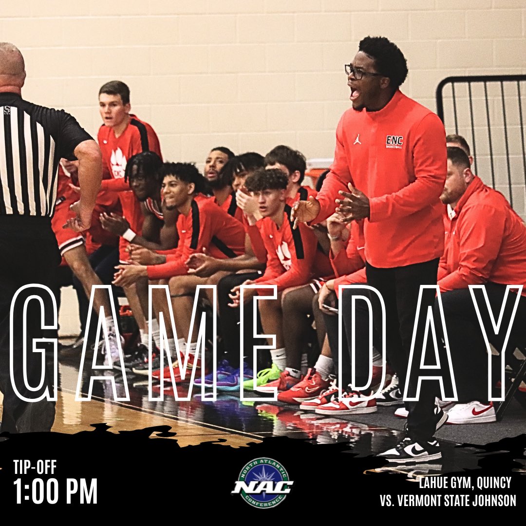 ENCMBB's tweet image. G A M E  D A Y 🦁 

📍Lahue Gym, Quincy, MA

⌚️ 1 PM

📺 athletics.enc.edu/sports/mbkb/vi…
