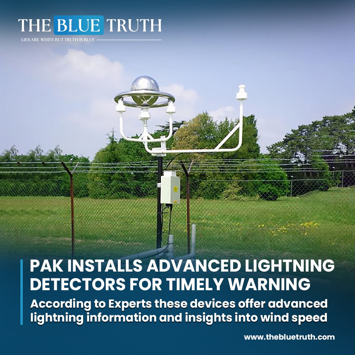 Pakistan has initiated the installation of cutting-edge equipment across various regions.
#LightningDetectors #AdvancedTechnology #WeatherWarning
#SafetyMeasures #PakistanTechnology #DisasterPrevention #EmergencyResponse
#WeatherMonitoring #tbt #TheBlueTruth