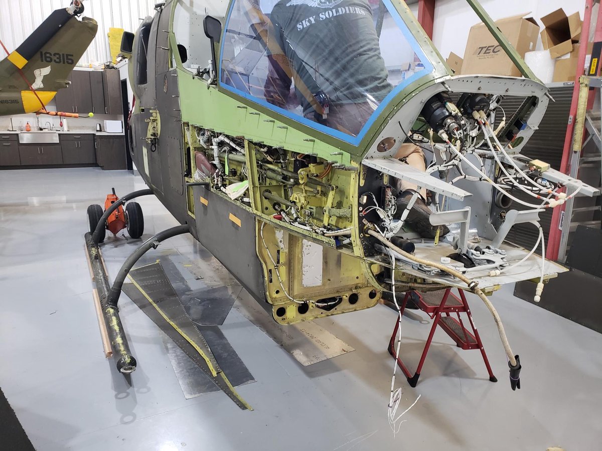 AAHFoundation's tweet photo. Cobra 295 was the 50th Cobra ever built.  The skilled mechanics at the AAHF South West Chapter are rebuilding back to flyable condition.  Long journey ahead. https://t.co/6socZTVW28