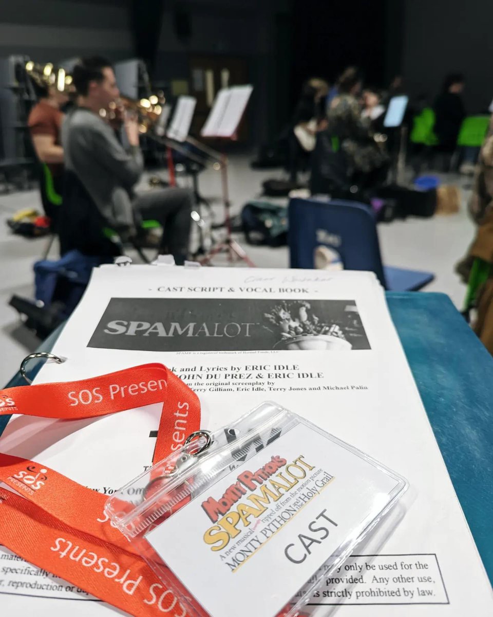 SotonOpera's tweet image. #Spamalot #Sitzprobe