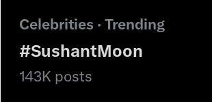 143K POSTS

#SushantMoon