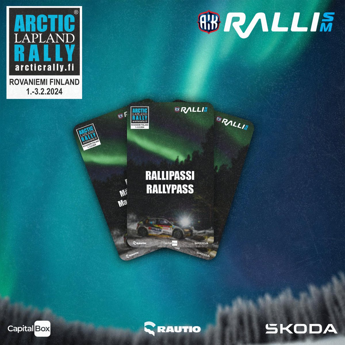 Tickets to the best winter rally in the worlds are now available! Read more and purchase in advance at arcticrally.fi/tickets