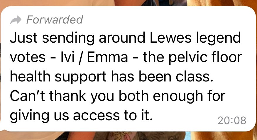 Doing something new is always scary! I wasn’t sure how well received a pelvic health program would be amongst the female football players @LewesFCWomen but was delighted when I received this feedback! Where there’s need, there’s an opportunity to make a difference @ivicasagrande