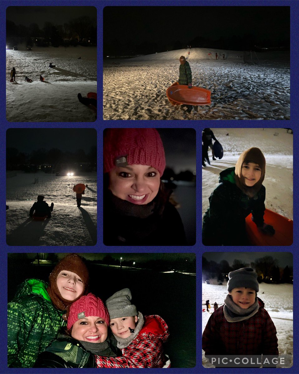 Pure Michigan kids! Night time sledding hill with my boys. 💙🥶❄️ tiktok.com/t/ZT8s8q6ne/