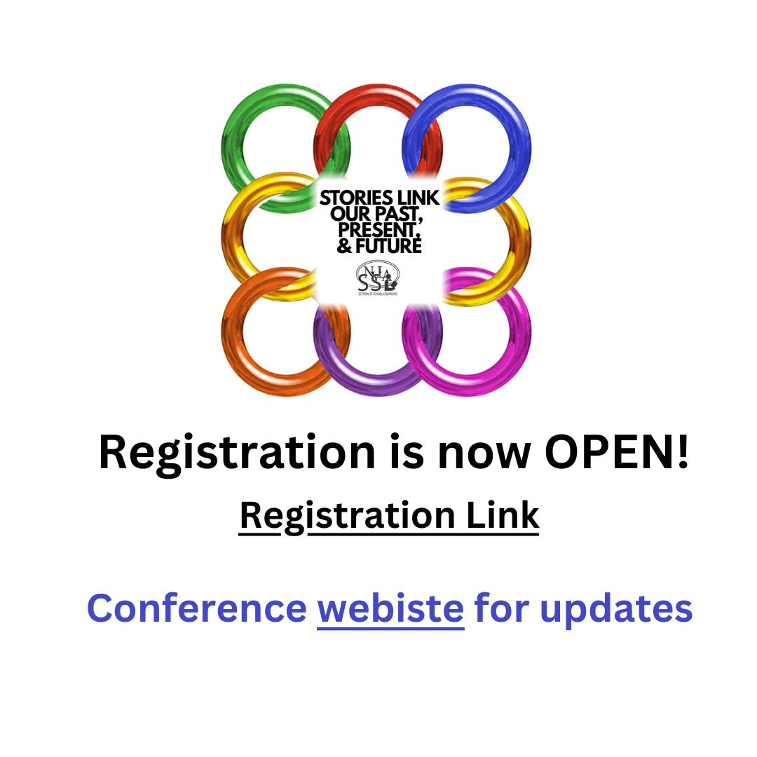Registration for the 2024 NYLA/SSl Conference is now open! Join us May 16-18 in Lake Placid, New York! Registration: nyla.memberclicks.net/2024-ssl-confe…... Conference Website: sites.google.com/view/ssl-2024/… #ssl2024 #LeadOutLoud #nylassl #TLChat #schoollibrarians