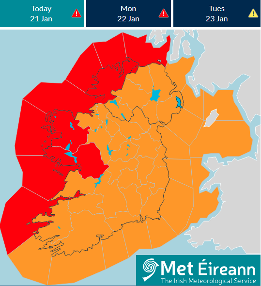 MetEireann tweet picture