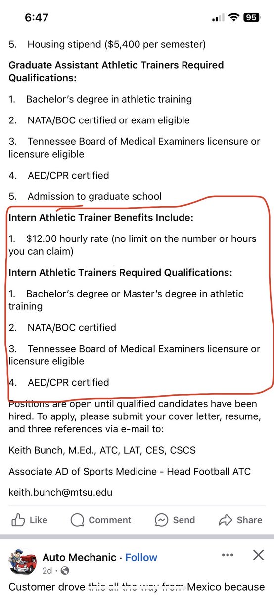 “Intern” … but a licensed healthcare professional? In other words, a cheap way for admin to pay a qualified healthcare provider the same as a fast food worker. This has to stop.