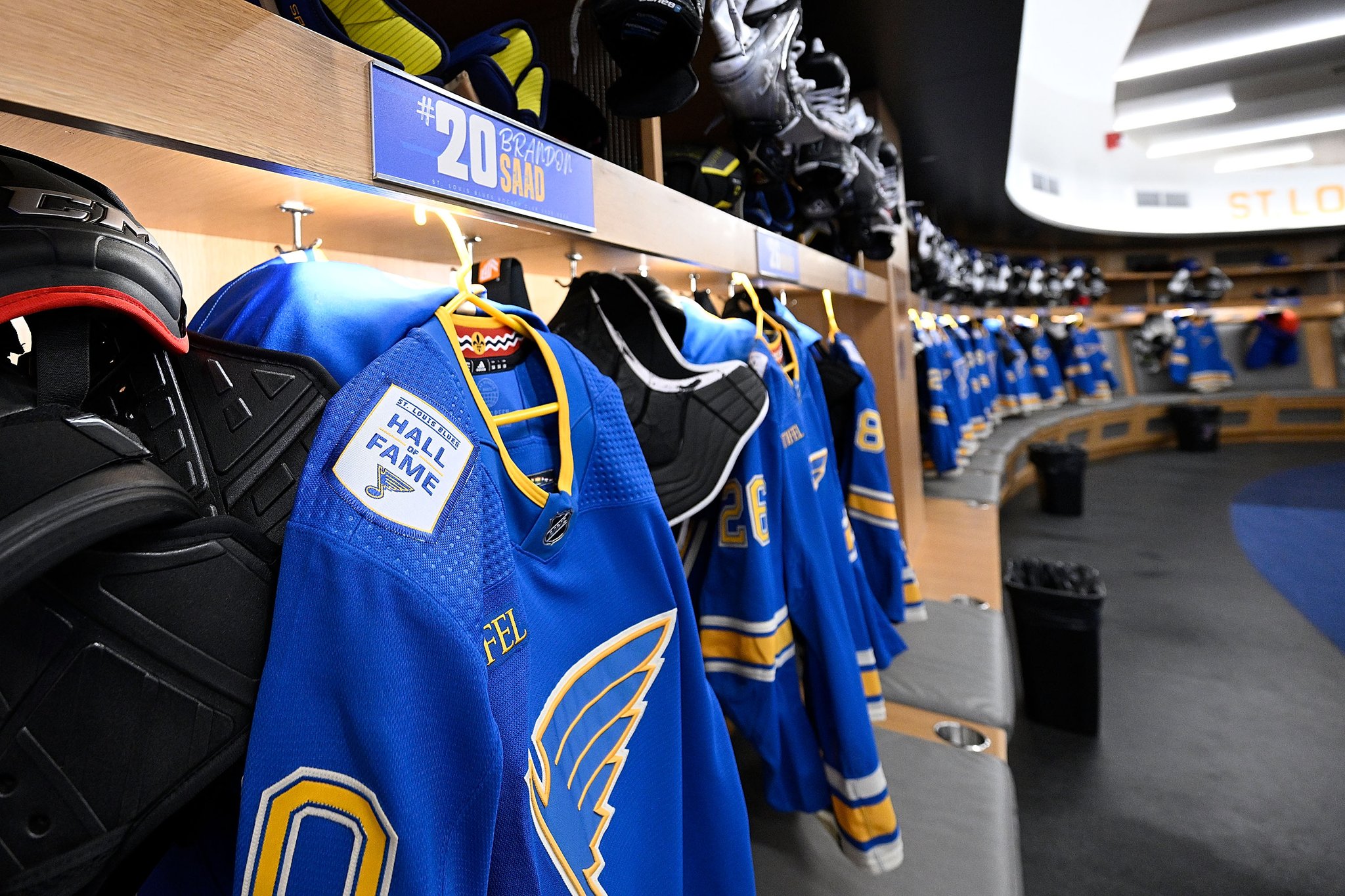 St. Louis Blues Hall of Fame jerseys