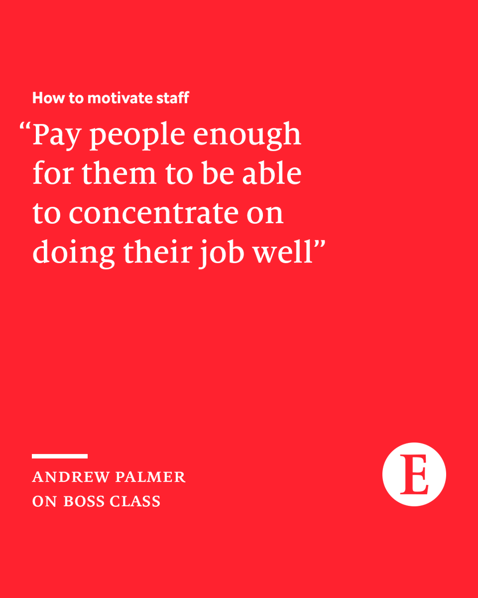 All managers have a mixture of incentives at their disposal—pay, perks, punishment and purpose. But which are most effective in motivating staff? We find out on our “Boss Class” podcast: econ.st/3tXYIO6