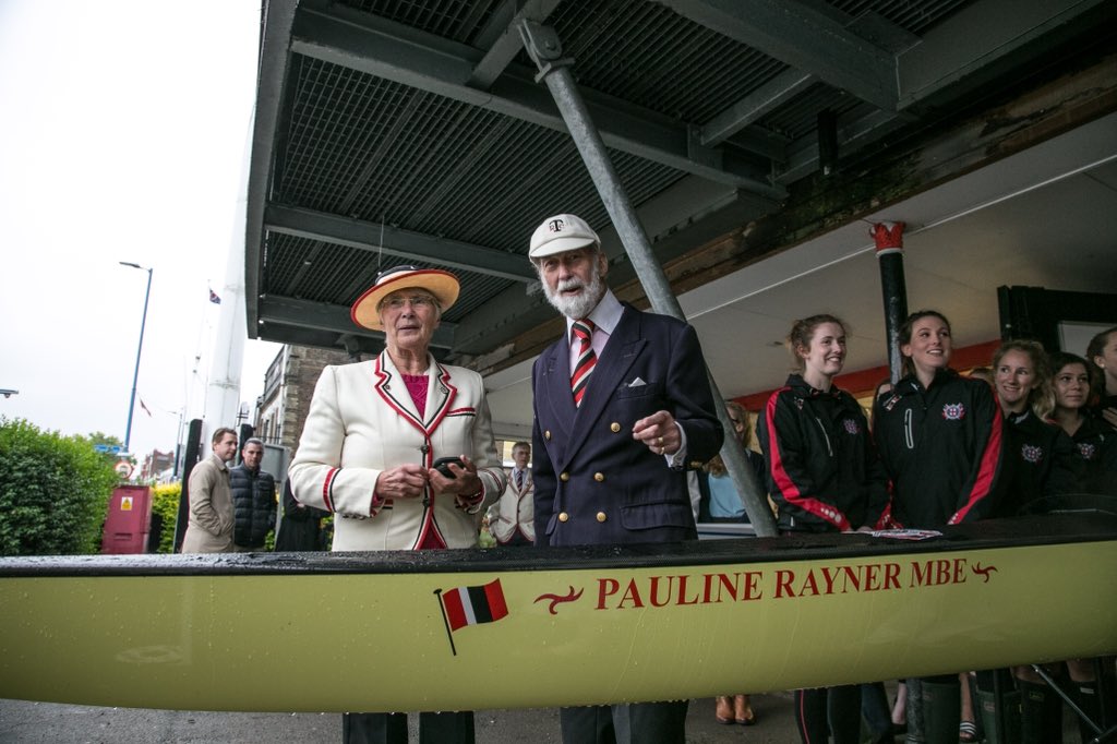 Thames Rowing Club is very sorry to announce the death at the age of 83 of club president Pauline Rayner MBE, after an illness. Pauline was a member of Thames RC for over 40 years, and the club’s first female captain, chair and president. 🔴⚪️⚫️