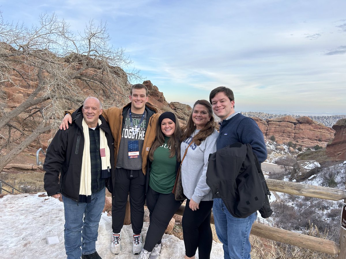 kylegarvis's tweet photo. Had an incredible time on my official visit to Colorado School of Mines this weekend! Thank you @TimBrandon5 and the whole @MinesFootball staff for an unforgettable and hospitable time for me and my family! Golden is a special place. #HelluvaEngineer https://t.co/ReoITsBzQz