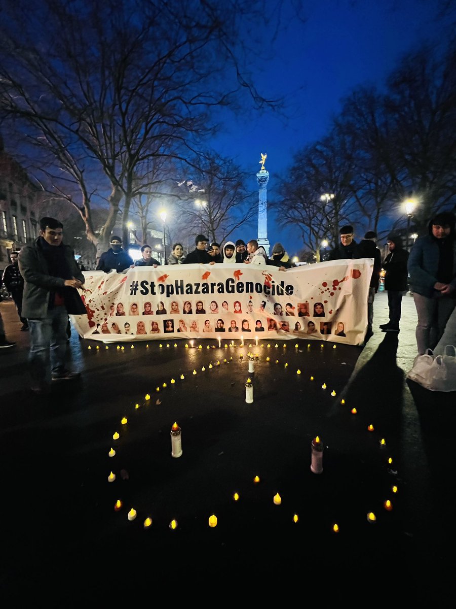 Stop Hazara Genocide demonstration today in Paris, France. The continued targeted attacks against Hazaras in Afghanistan merit an international investigation and pressure to ensure the safety of the Hazara community. 
#StopHazaraGenocide