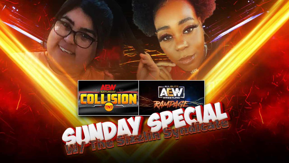 Who is ready for The Sunday Special? Join @al__yeah & @AishaWatches filling in for @MeekthaMage LIVE at 2:15PM ET for our #AEWCollision & #AEWRampage Review Show! Go to slamchats.com to donate and support! Set your notifications to on! #AEW youtube.com/watch?v=gL8Fpl…