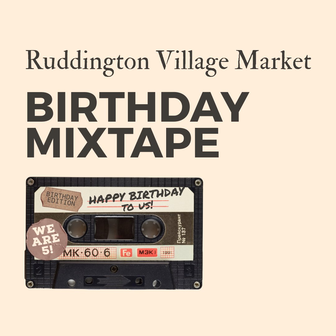 We're old enough to start school now! 😆 To celebrate our 5th birthday, we asked our market manager Sue to take a quick break from juggling all the stall applications, and put us together a goodybag of a treats to party to... 🥳

open.spotify.com/playlist/1FfMw…