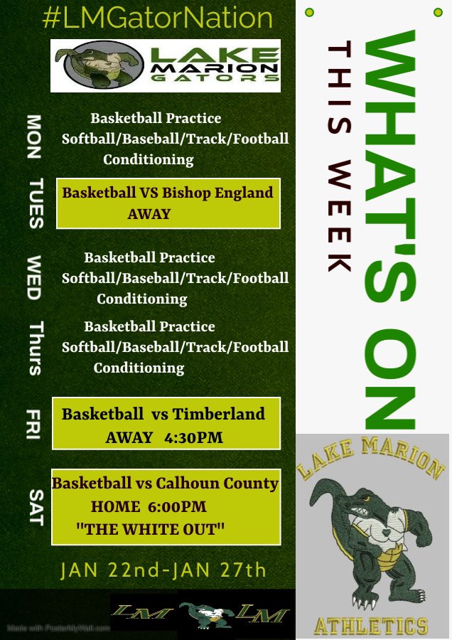 Lake Marion High School Athletics (@lakemarionhigh) on Twitter photo 