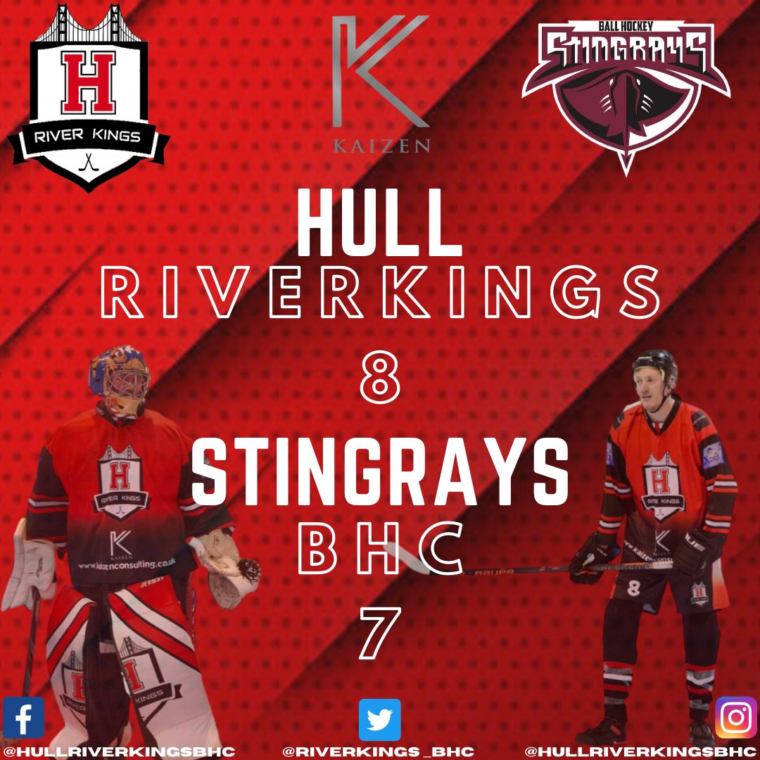 An Absolute battle today saw the Riverkings run out 8-7 winners over Stingrays BHC  💪
#RIVERKINGS 
🔴⚫️⚪️🔴⚫️⚪️
