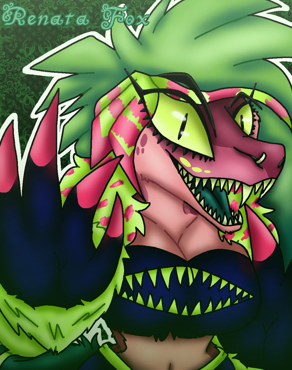 Renata75333227's tweet photo. ✨Un dibujo que hice un personaje de hazbin hotel 🦖✨
#furry  #furryaiart  #art  #dibujo  #idispaint #dibujodigital 
#dibujos #furryfandom #HazbinHotel #missizilla https://t.co/ABvf4UdcW5