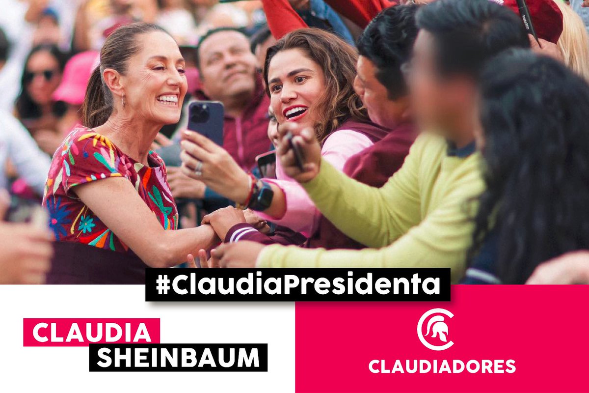 La doctora Claudia Sheinbaum mujer visionaria traza el camino hacia un país más equitativo. Porque todas y todos merecemos un México 🇲🇽mejor #ClaudiaPresidenta 🙌🏼
#Claudiadores 🛡️