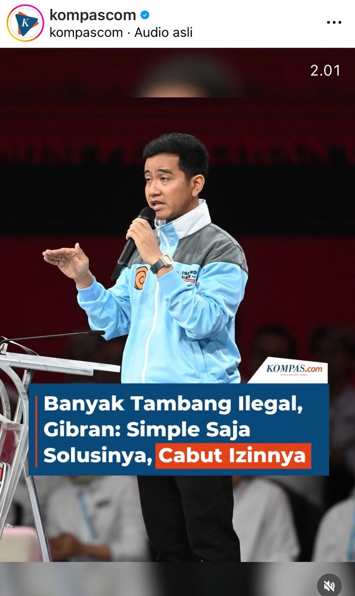 Banyak tambang ilegal, 
Gibran : simpel aja solusinya, cabut izinnya

😭😭😭 ILEGAL mas…ILEGAL..

Ilegal itu artinya nda ada surat izin 

Izin opone yg mau dicabut toh mas ??
Nangis aku mas lihat debat calon pemimpin bangsa begini amat 😭

Sekelas cawapres istilah ilegal aja nda