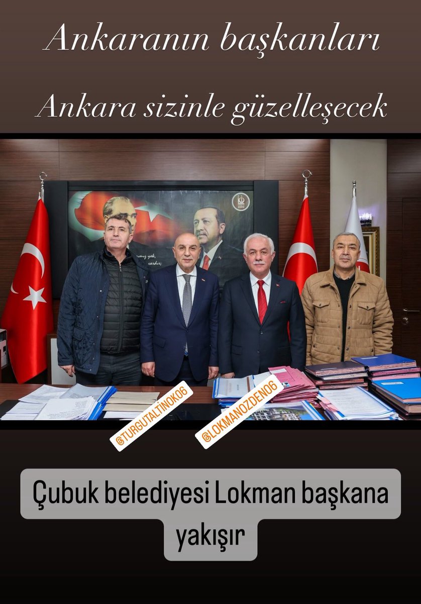 Ankara sizinle güzelleşecek
<a href="/turgutaltinok06/">Turgut Altınok 🇹🇷</a> <a href="/lokmanozden_/">Lokman ÖZDEN</a>