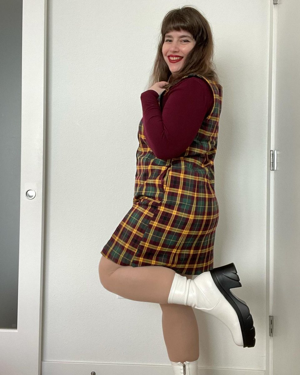 Plaid is rad on @ohdeerdani l8r.it/4JU0 #retrooutfits #ootd #retrostyle #plaiddress