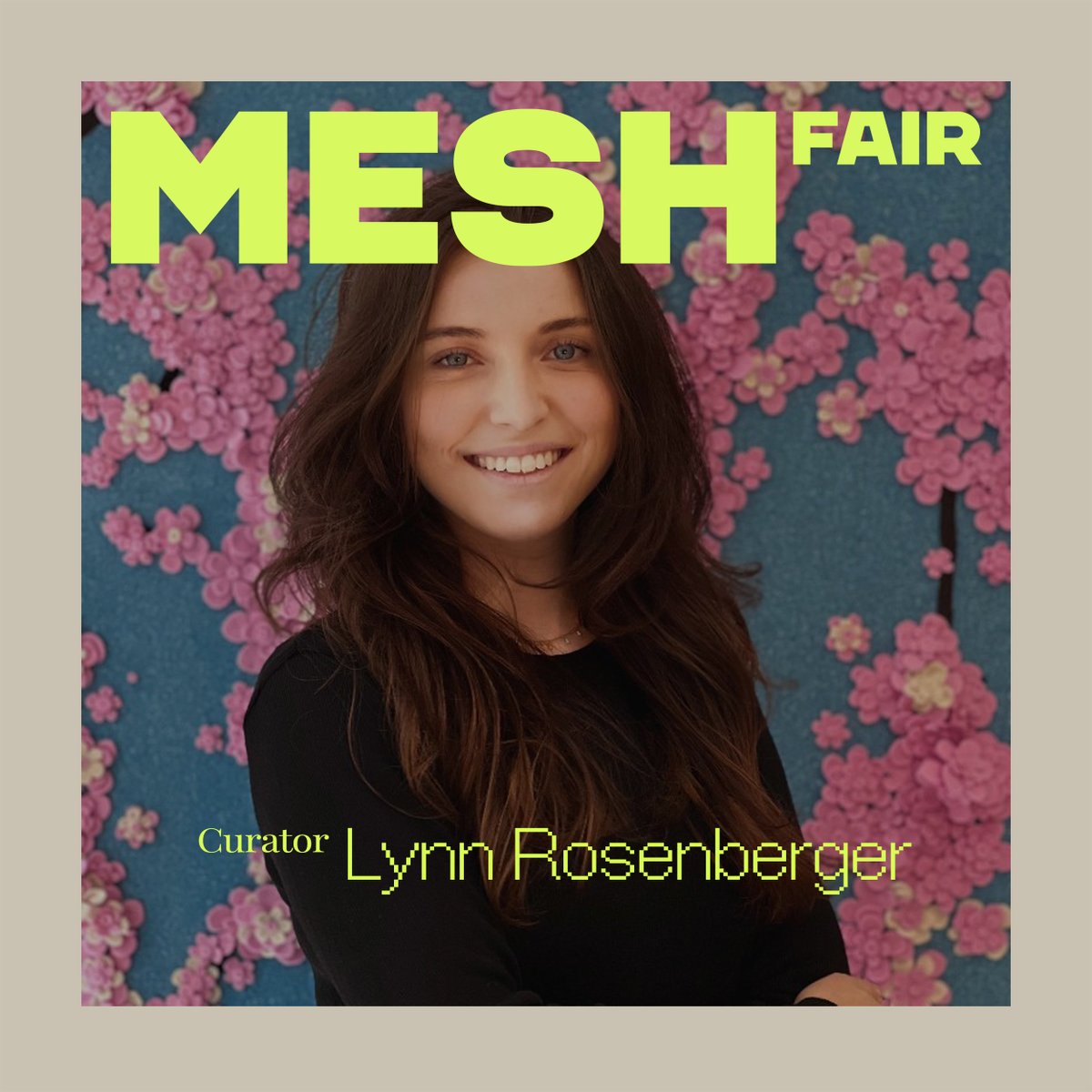 MESHfair (@meshfair) on Twitter photo Delighted to announce that Lynn Rosenberger is one of the fifteen MESHfair curators.
Lynn will select artists from this week's Open Call (closes Jan 27th).
Lynn is CEO & co-founder <a href="/ElsewhereArt_/">Elsewhere.Art</a>. In 2023, Lynn was awarded Forbes 30 under 30 DACH. Delighted to announce that Lynn Rosenberger is one of the fifteen MESHfair curators.
Lynn will select artists from this week's Open Call (closes Jan 27th).
Lynn is CEO & co-founder <a href="/ElsewhereArt_/">Elsewhere.Art</a>. In 2023, Lynn was awarded Forbes 30 under 30 DACH.