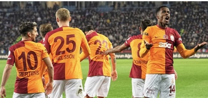 Galatasaray, Zaha ve Kerem Aktürkoğlu'nun yıldızlaştığı maçta Trabzonspor'u 5-1 mağlup etti. huristanbulhaber.com/Detay/Haber-De…