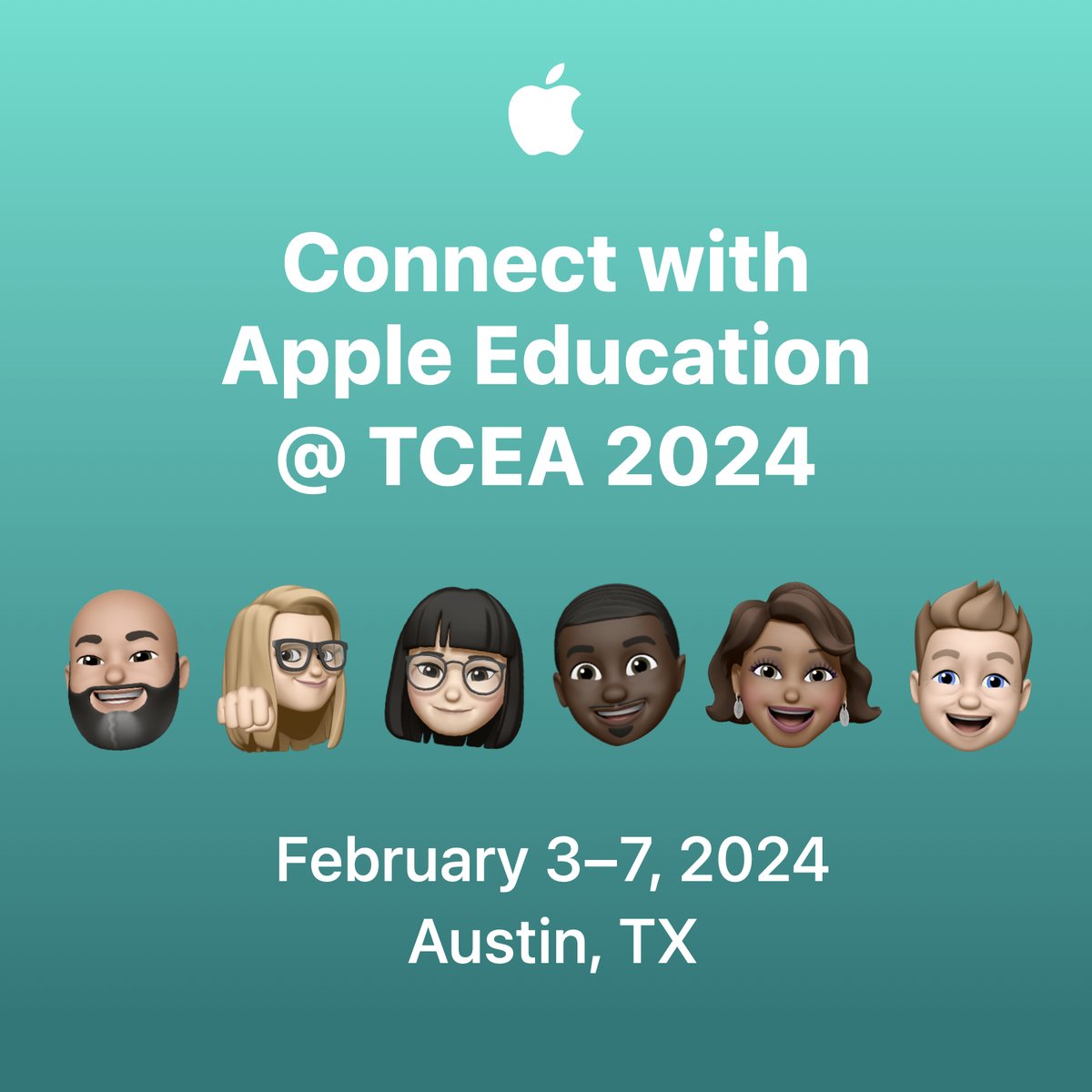 Join Apple’s sessions at #TCEA 2024 from February 3–7, 2024, in the Austin Suite (Level 3). Our session topics are designed to infuse passion and limitless possibilities for the future of education. apple.co/41O3GJH