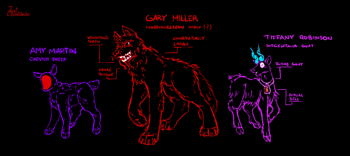 just_commander's tweet photo. So I posted this on Tumblr, so imma post this here too. For those who don't know, I'm too deep into this game still, I can't do anything about it.

Well anyway. Animals!
#faiththeunholytrinity https://t.co/L9nYXsm9ES